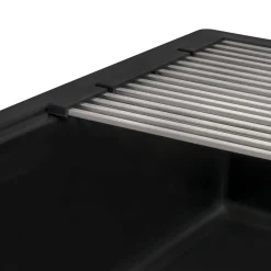 Online 33" Undermount Composite Workstation Sink in Black Undermount Sinks|Single Bowl Sinks