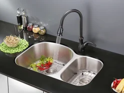 Sale 34" Undermount Double Bowl 16 Gauge Stainless Steel Kitchen Sink Stainless Steel Sinks|Double Bowl Sinks