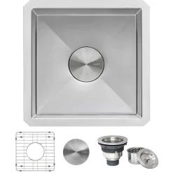 New 15" Undermount 16 Gauge Bar Prep Sink Bar / Prep Sinks