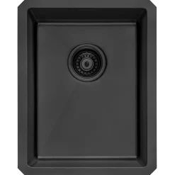 14" Undermount 16 Gauge Gunmetal Bar Prep Sink Gunmetal, Brass, & Gold|Bar / Prep Sinks