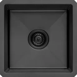 Online 15" Undermount 16 Gauge Gunmetal Bar Prep Sink Gunmetal, Brass, & Gold|Bar / Prep Sinks