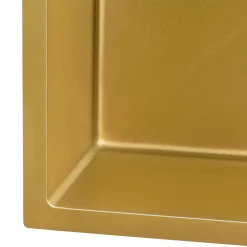 New 14" Undermount 16 Gauge Matte Gold Bar Prep Sink Gunmetal, Brass, & Gold|Bar / Prep Sinks