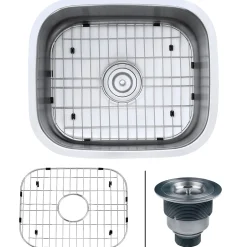 Sale 21" Undermount 16 Gauge Stainless Steel Single Bowl Kitchen Sink Stainless Steel Sinks|Sinks For Tight Spaces
