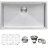 30" Undermount 16 Gauge Tight Radius Stainless Steel Single Bowl Kitchen Sink Stainless Steel Sinks|Single Bowl Sinks