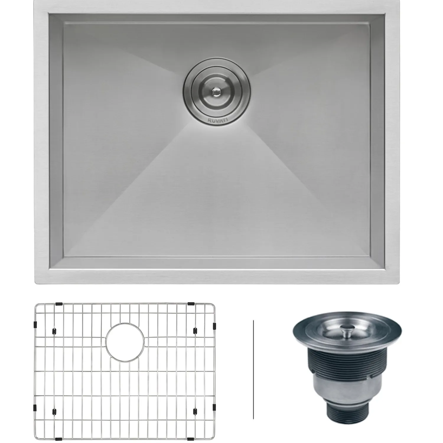 Discount 23" Undermount 16 Gauge Zero Radius Stainless Steel Single Bowl Kitchen Sink Stainless Steel Sinks|Single Bowl Sinks