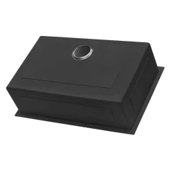Discount 27" Undermount Gunmetal 16 Gauge Stainless Steel Kitchen Sink Stainless Steel Sinks|Gunmetal, Brass, & Gold