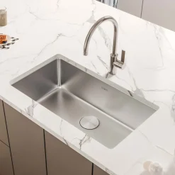 New 27" Undermount Stainless Steel Kitchen Sink Stainless Steel Sinks|Single Bowl Sinks