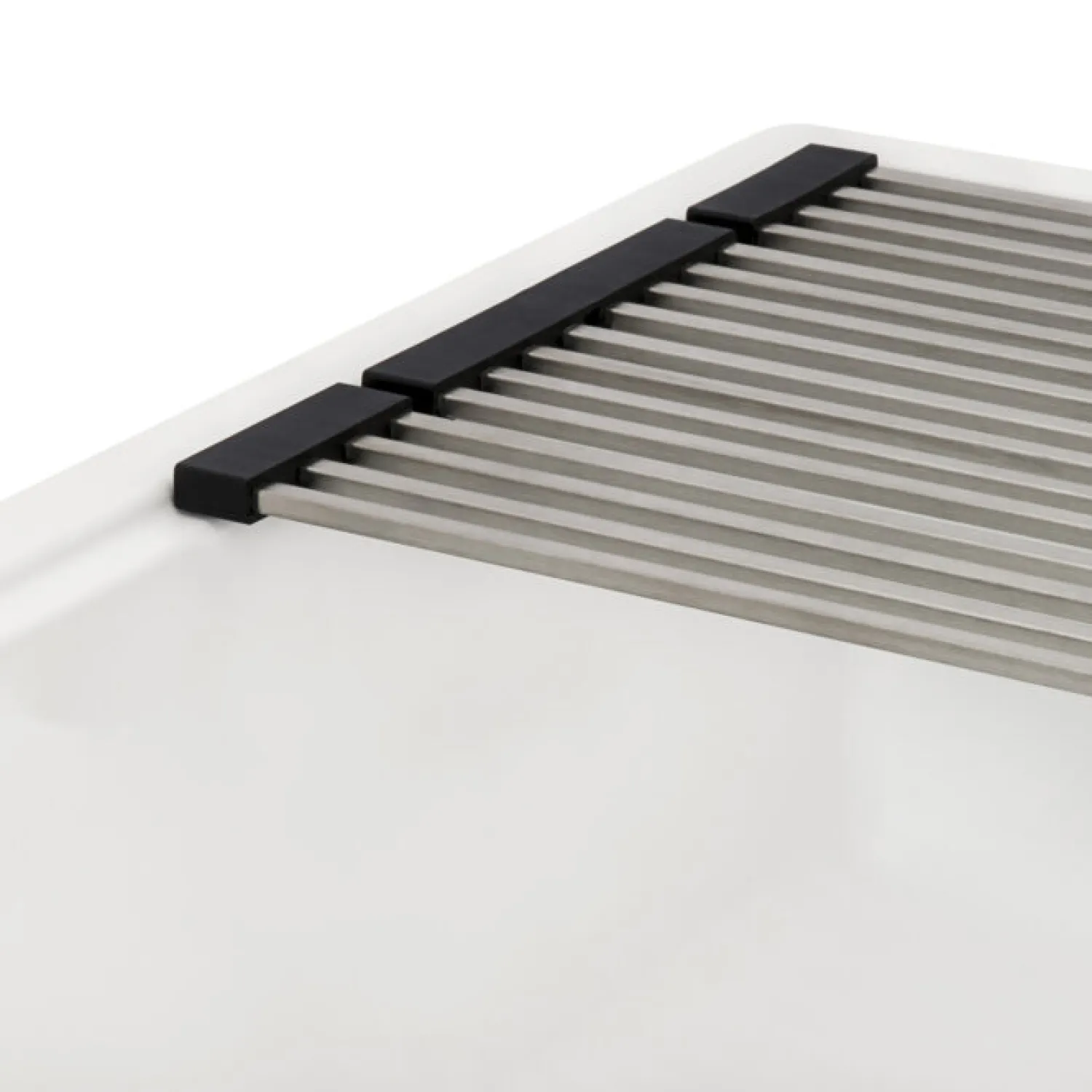 Online 33" White Composite Undermount Workstation Sink Single Bowl Sinks|Composite & Quartz Sinks