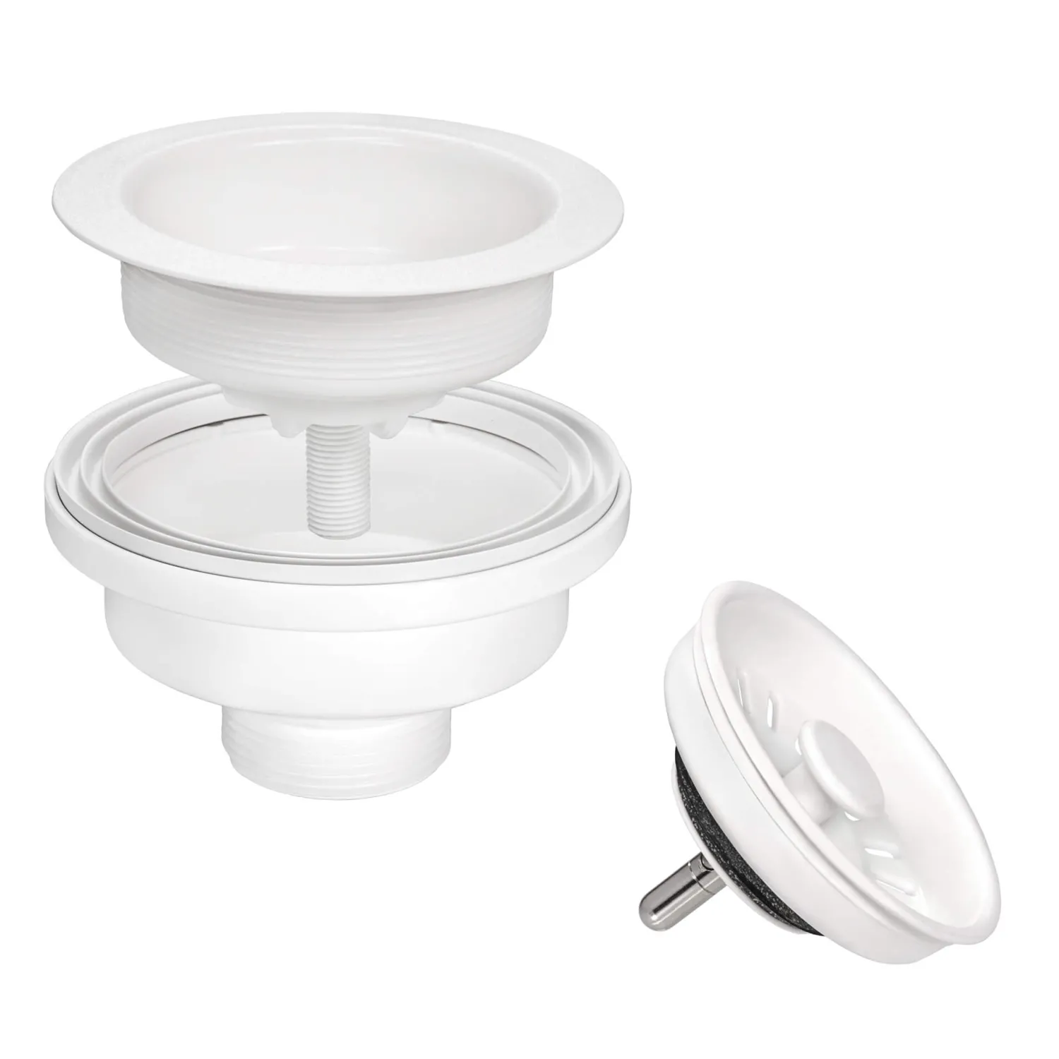 Online 33" White Composite Undermount Workstation Sink Single Bowl Sinks|Composite & Quartz Sinks