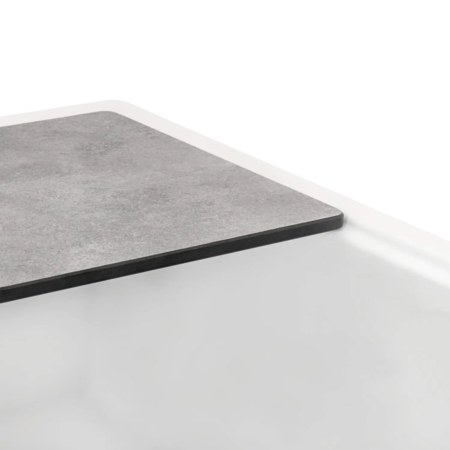 30" White Composite Workstation Sink Single Bowl Sinks|Composite & Quartz Sinks