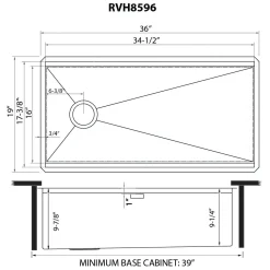 Hot 36" Workstation Offset Drain Undermount 16 Gauge Kitchen Sink Workstation Sinks|Stainless Steel Sinks