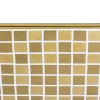 Sale 15" x 15" Bathroom Vessel Sink with Gold Pattern Exterior in White Above Counter / Vessel Sinks