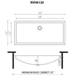 Online 30 x 14" Brushed Gold Stainless Steel Undermount Rectangular Bathroom Sink Undermount|Gunmetal, Brass, & Gold
