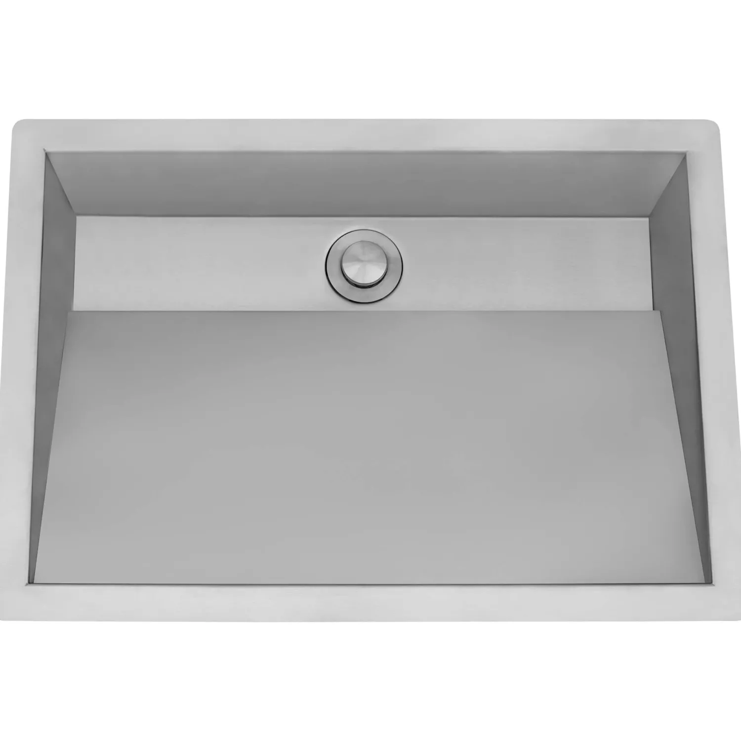 Outlet 20 x 14" Brushed Stainless Steel Undermount Ramp Bathroom Sink Undermount|Stainless Steel Sinks