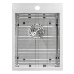 Discount 15 x 20" Drop-in Topmount 16 Gauge Stainless Steel Single Bowl Bar Prep Sink Bar / Prep Sinks