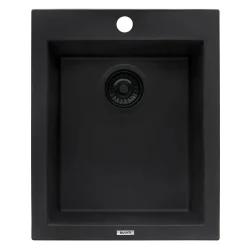 Hot 16 x 20" epiGranite Dual-Mount Granite Composite Single Bowl Kitchen Sink Drop-In / Top Mount Sinks|Sinks For Tight Spaces