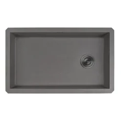 31 x 19" epiGranite Undermount Granite Composite Single Bowl Kitchen Sink Single Bowl Sinks|Undermount Sinks