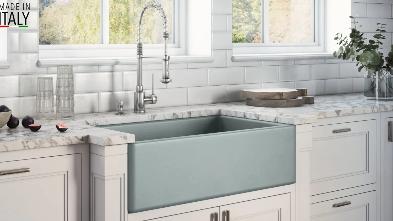 Discount 33 x 20" Fireclay Reversible Farmhouse Apron-Front Kitchen Sink Single Bowl Single Bowl Sinks|Apron Front / Farmhouse Sinks
