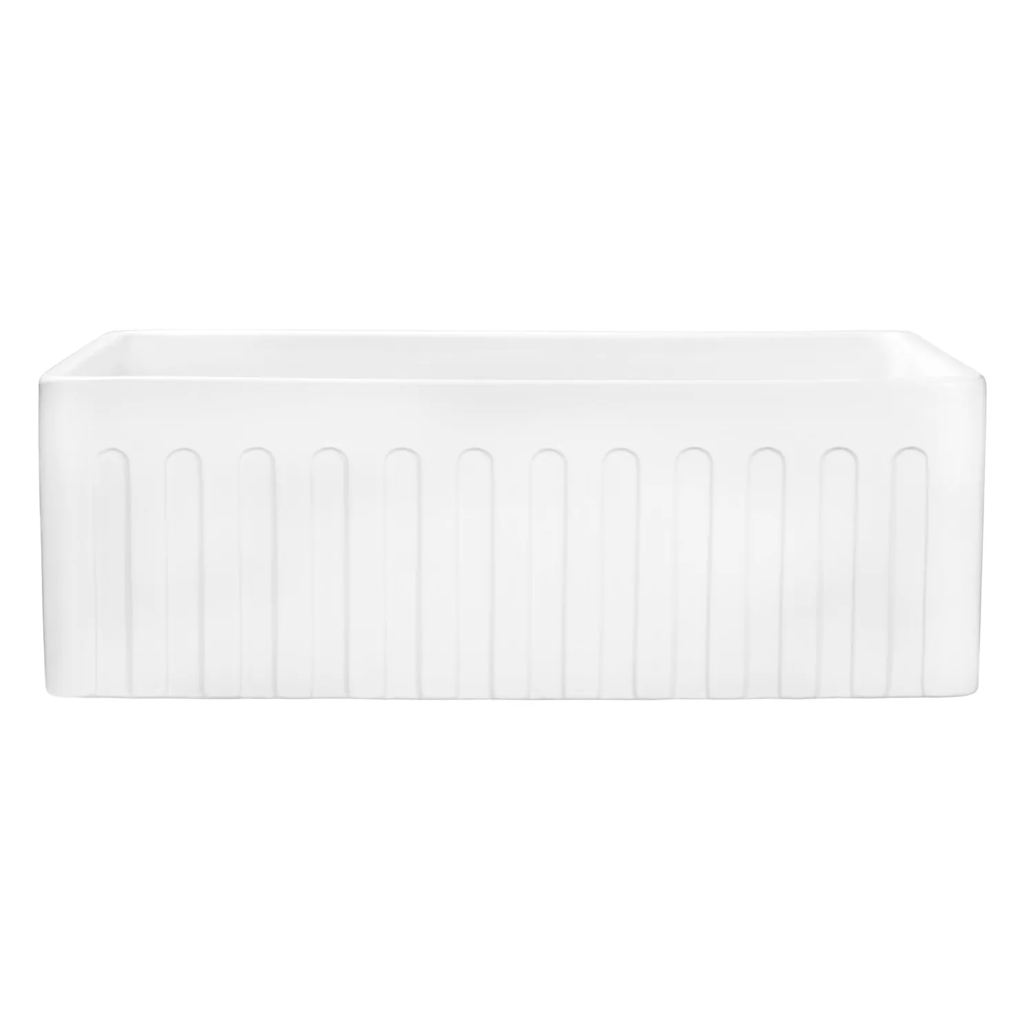 Discount 33 x 20" Fireclay Reversible Farmhouse Apron-Front Kitchen Sink Single Bowl Single Bowl Sinks|Apron Front / Farmhouse Sinks