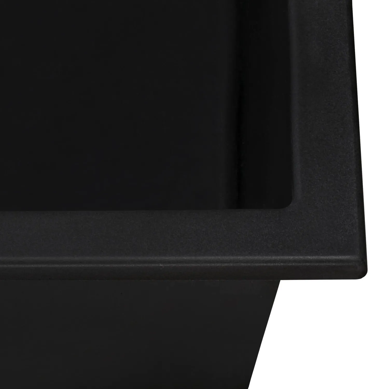17" x 17" Granite Composite Undermount Single Bowl Prep Sink | Midnight Black Undermount Sinks|Composite & Quartz Sinks