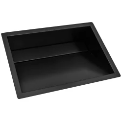 Outlet 20 x 14" Gunmetal Stainless Steel Undermount Ramp Bathroom Sink Gunmetal, Brass, & Gold