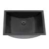 Hot 16 x 13" Gunmetal Undermount Bathroom Sink Stainless Steel Gunmetal, Brass, & Gold
