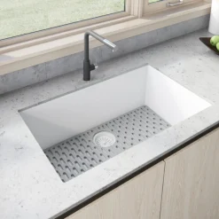 Best 30 x 18 inch Granite Composite Undermount Single Bowl Kitchen Sink RVG2030 Single Bowl Sinks|Undermount Sinks