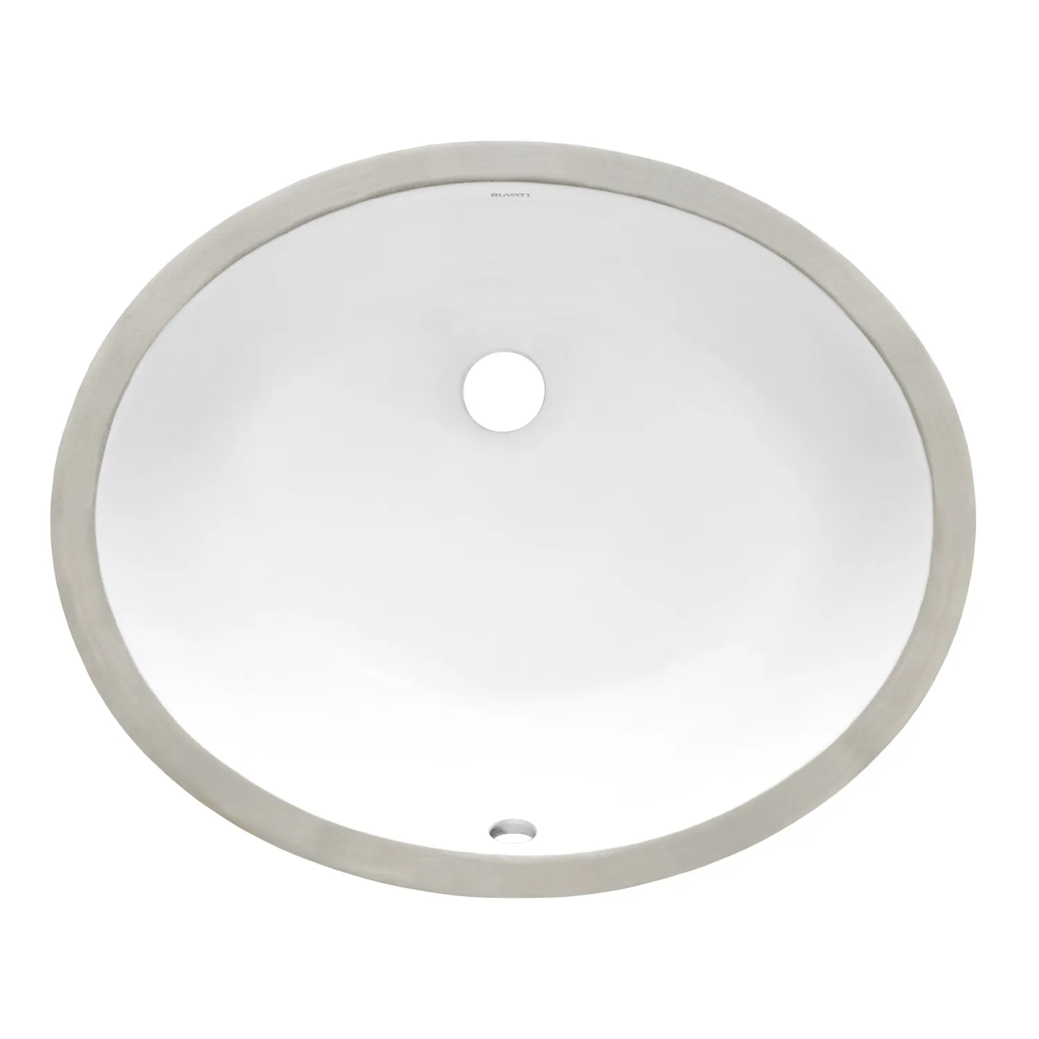 Best 15" x 12" Oval Undermount Bathroom Sink in White Undermount