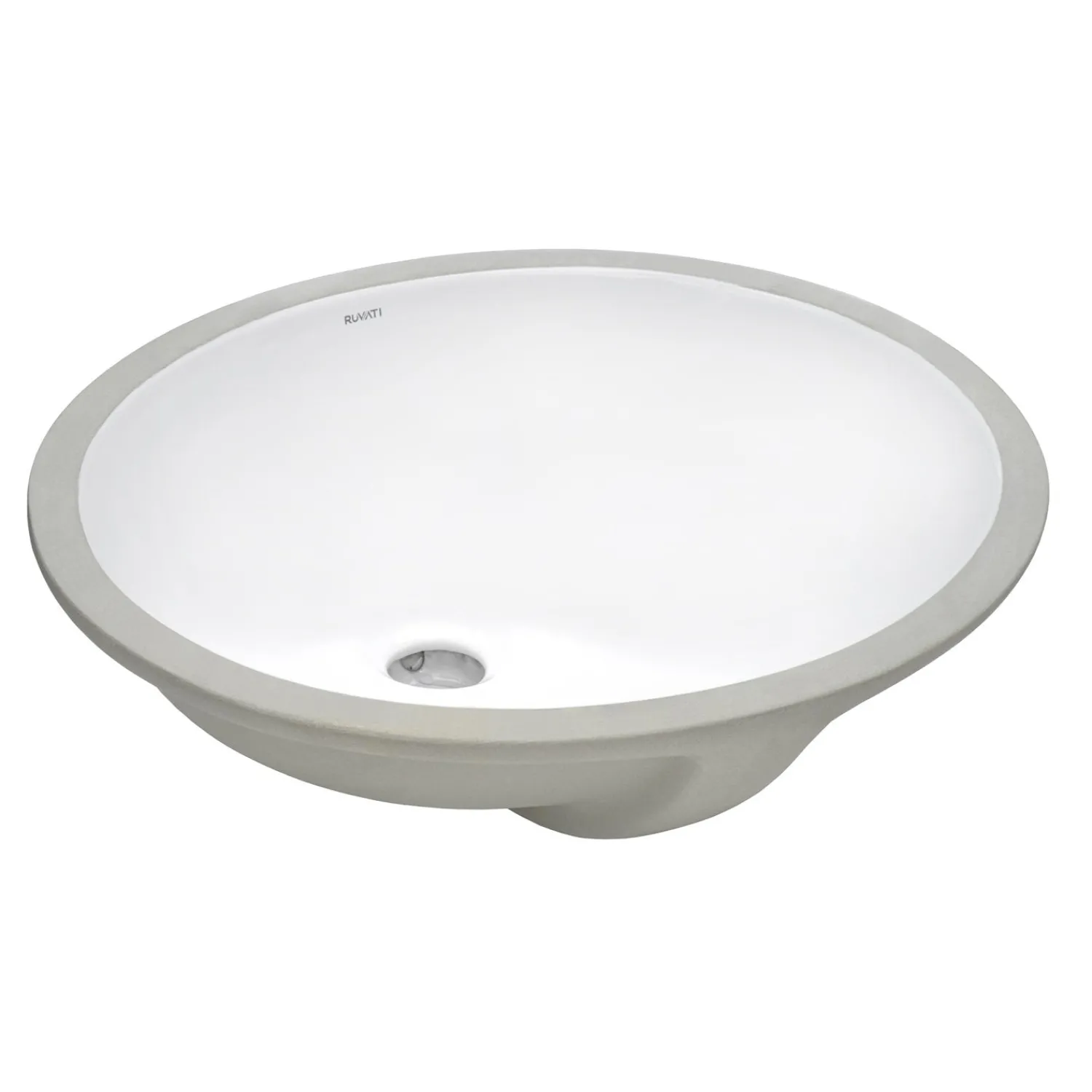 Best 15" x 12" Oval Undermount Bathroom Sink in White Undermount