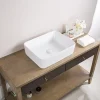 Discount 19" x 14" Rectangular Bathroom Vessel Sink in White Above Counter / Vessel Sinks