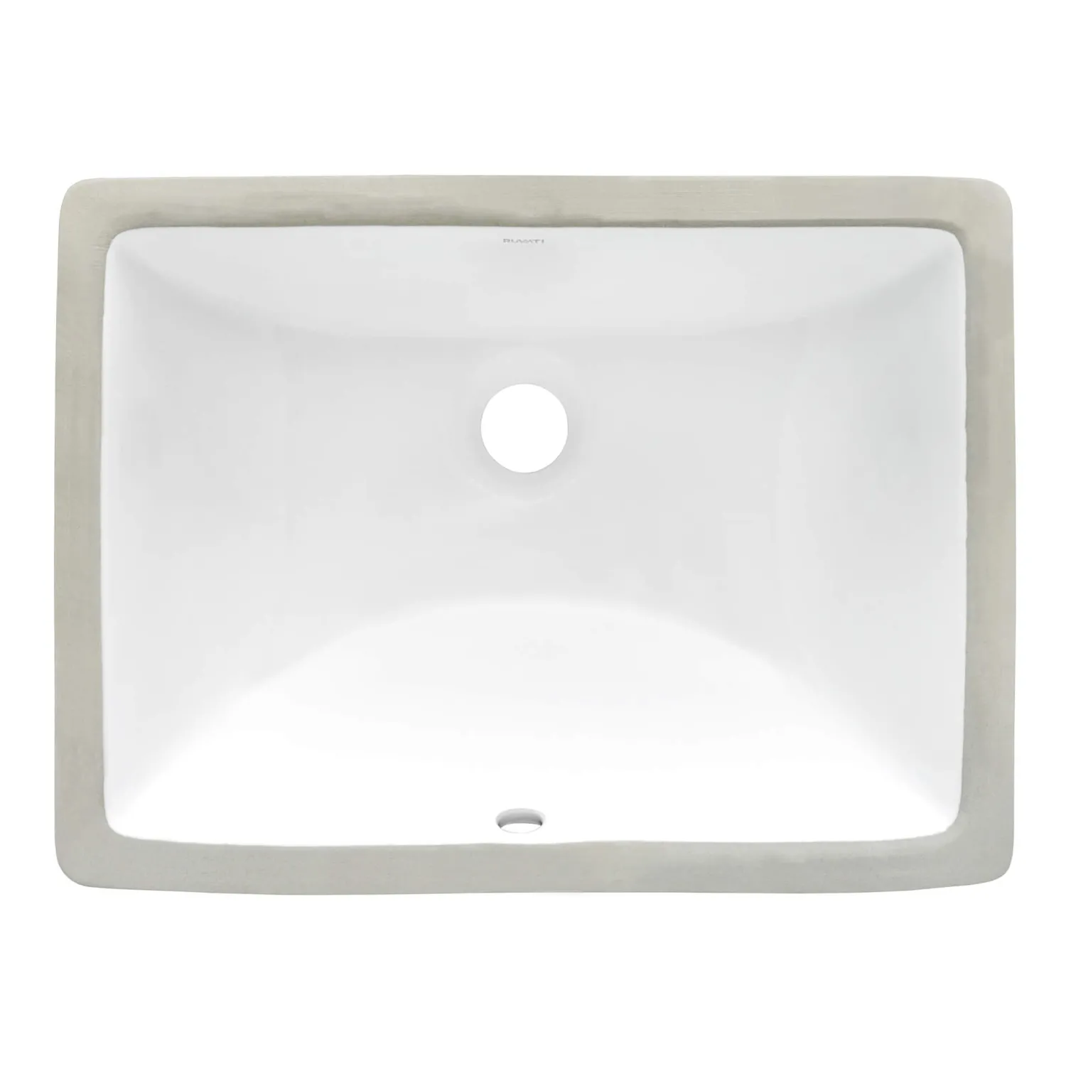 Online 21" x 15" Rectangular Undermount Bathroom Sink in White Undermount