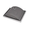 Online 20 x 14" Semi-Recessed Topmount Brushed Stainless Steel Rectangular Bathroom Sink Stainless Steel Sinks|Semi-Recessed Sinks