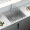 Best 23" x 20" Topmount 16 Gauge Stainless Steel Kitchen Sink Drop-In / Top Mount Sinks|Stainless Steel Sinks