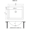 21" x 17" Topmount Gunmetal Stainless Steel Bathroom Sink Stainless Steel Sinks|Drop-In / Top Mount Sinks