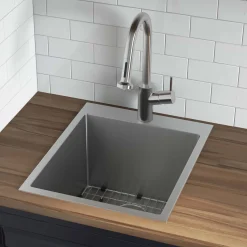 Online 18" x 22" Topmount Laundry Utility Sink | 12" Deep Drop-In / Top Mount Sinks|Stainless Steel Sinks