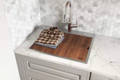 21" x 20" Topmount Laundry Utility Workstation Sink | 12" Deep Drop-In / Top Mount Sinks|Sinks For Tight Spaces
