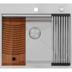 Outlet 25" x 22" Topmount Laundry Workstation Sink 12" Deep with Washboard Drop-In / Top Mount Sinks|Stainless Steel Sinks