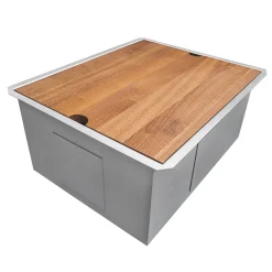 Outlet 21" x 19" Undermount Laundry Utility Workstation Sink | 12" Deep Laundry & Utility Sinks|Undermount Sinks