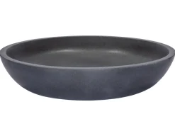 Clearance Shallow Round Vessel Sink in Lava Stone Above Counter / Vessel Sinks