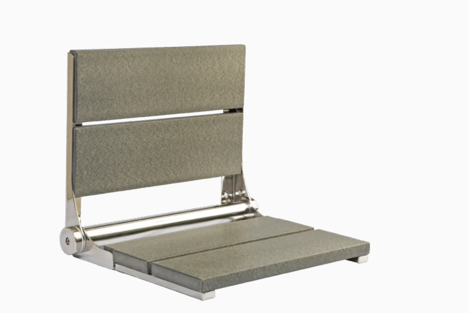 18" Shower Seat with Polished Frame Shower Seats