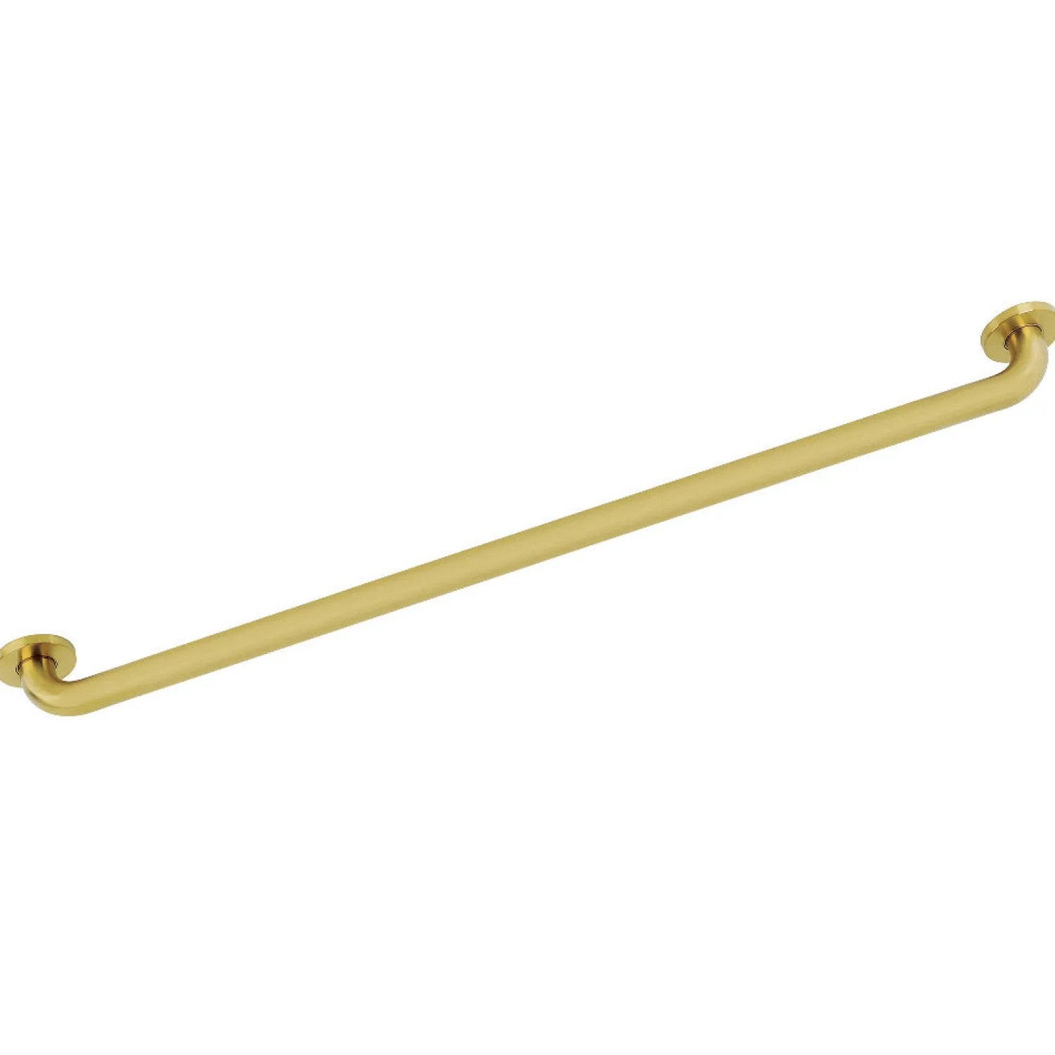 Best Silver Sage 36" Brass ADA Grab Bar in Brushed Brass Grab Bars