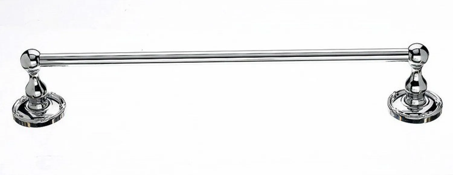 Online 18" Single Towel Bar With Ribbon & Reed Detail In Polished Chrome Top Knobs|Chrome Hardware