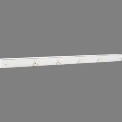 Sale Slim Angle Under Cabinet Outlet Power Strip | White Finish Power Strips