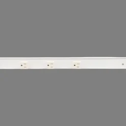 Sale Slim Angle Under Cabinet Outlet Power Strip | White Finish Power Strips