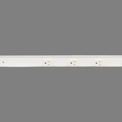 Sale Slim Angle Under Cabinet Outlet Power Strip | White Finish Power Strips