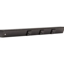 Hot Slim Angle Under Cabinet Outlet Power Strip | Black Finish Power Strips