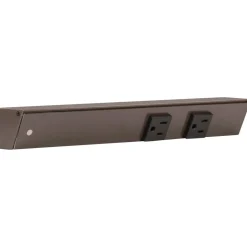 Online Slim Angle Under Cabinet Outlet Power Strip | Bronze Finish Power Strips