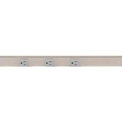 Online Slim Angle Under Cabinet Outlet Power Strip | Satin Nickel Finish Power Strips