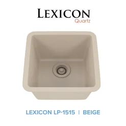 Square Quartz Composite Bar/Prep Sink Single Bowl Sinks|Undermount Sinks