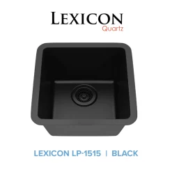 Square Quartz Composite Bar/Prep Sink Single Bowl Sinks|Undermount Sinks
